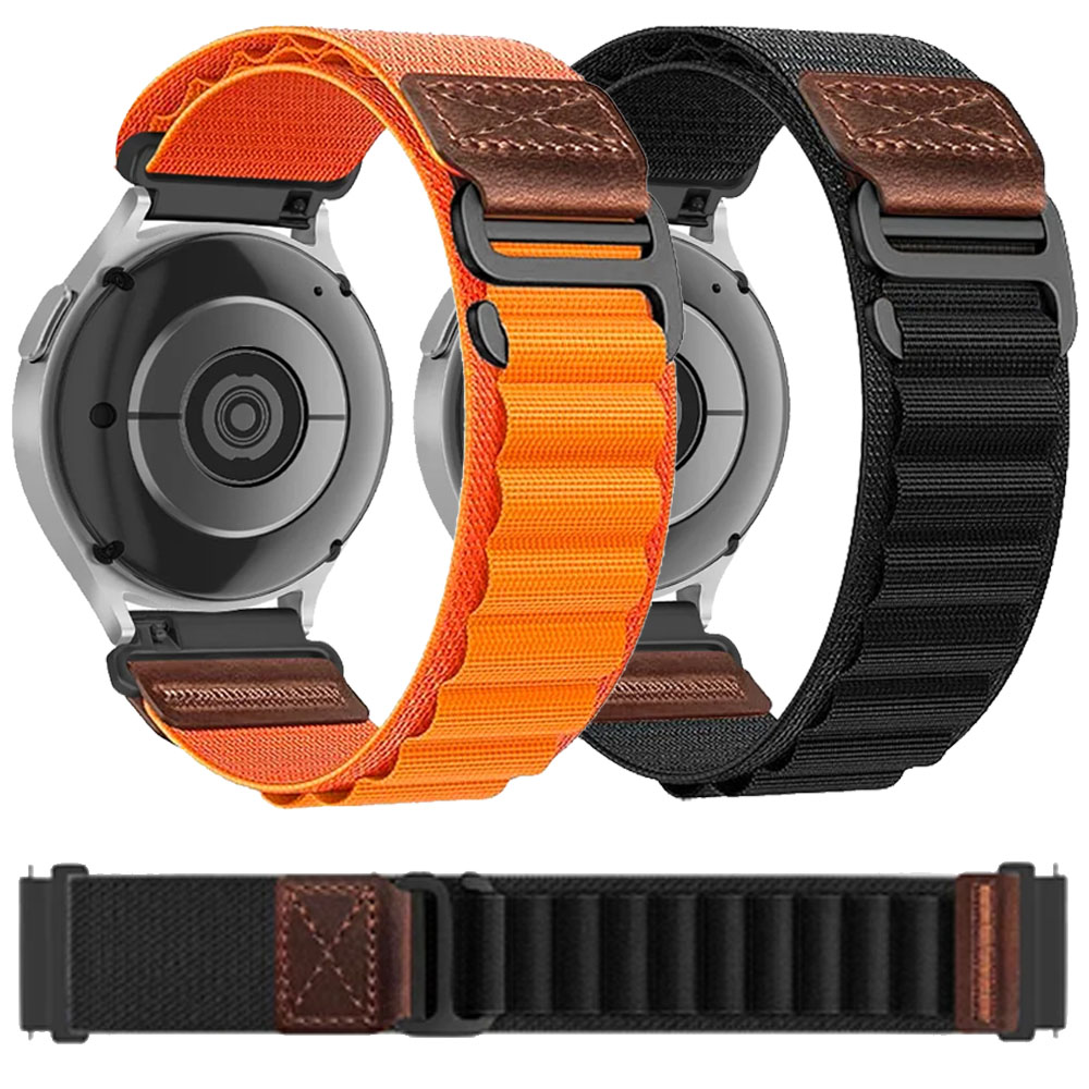 Runners Gear - 18/20/22mm Nylon+Leather Strap for Huawei Watch