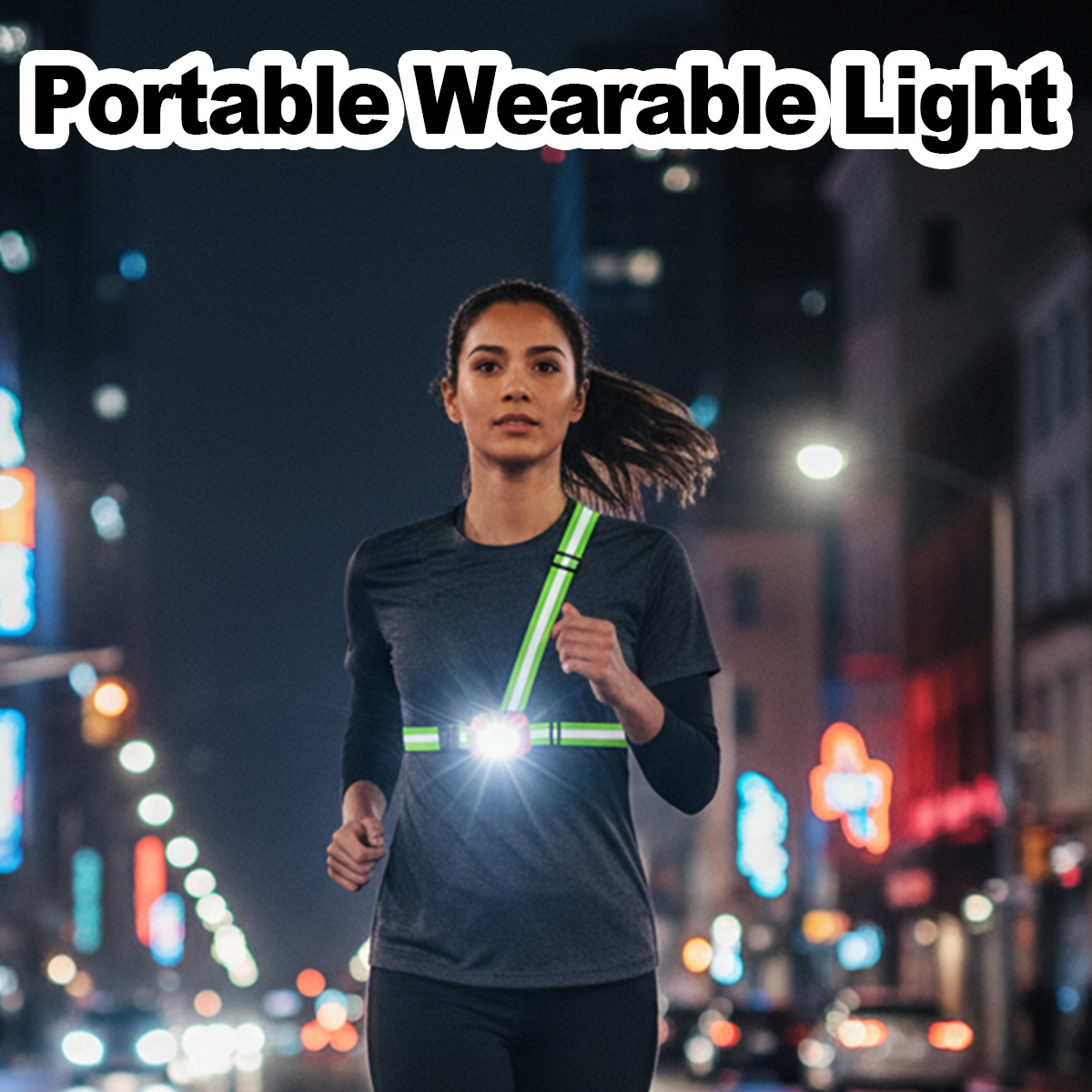 Running Gear Reflective - Running Light USB Rechargeable Waterproof Lightweight