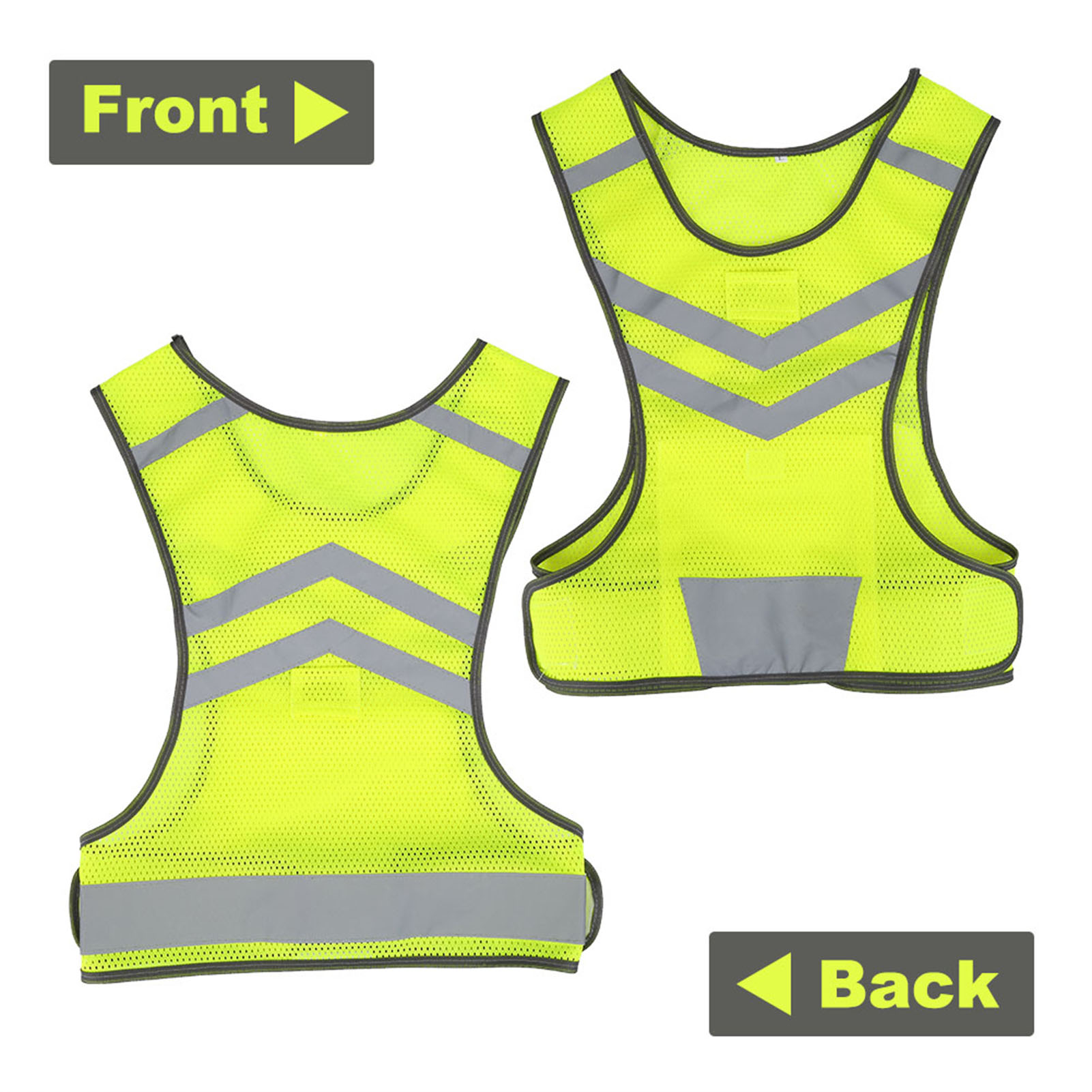 Running Gear Reflective - High Visibility Adjustable Reflective Safety Vest