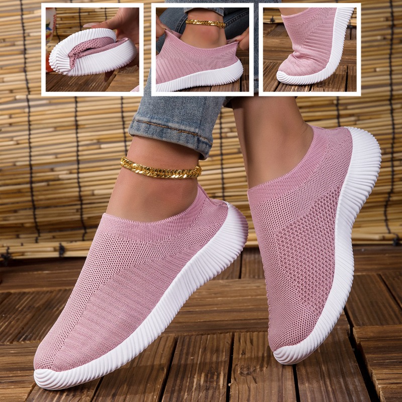 Running Gear For Women - Women's Sneakers Breathable Knitted Mesh Comfortable