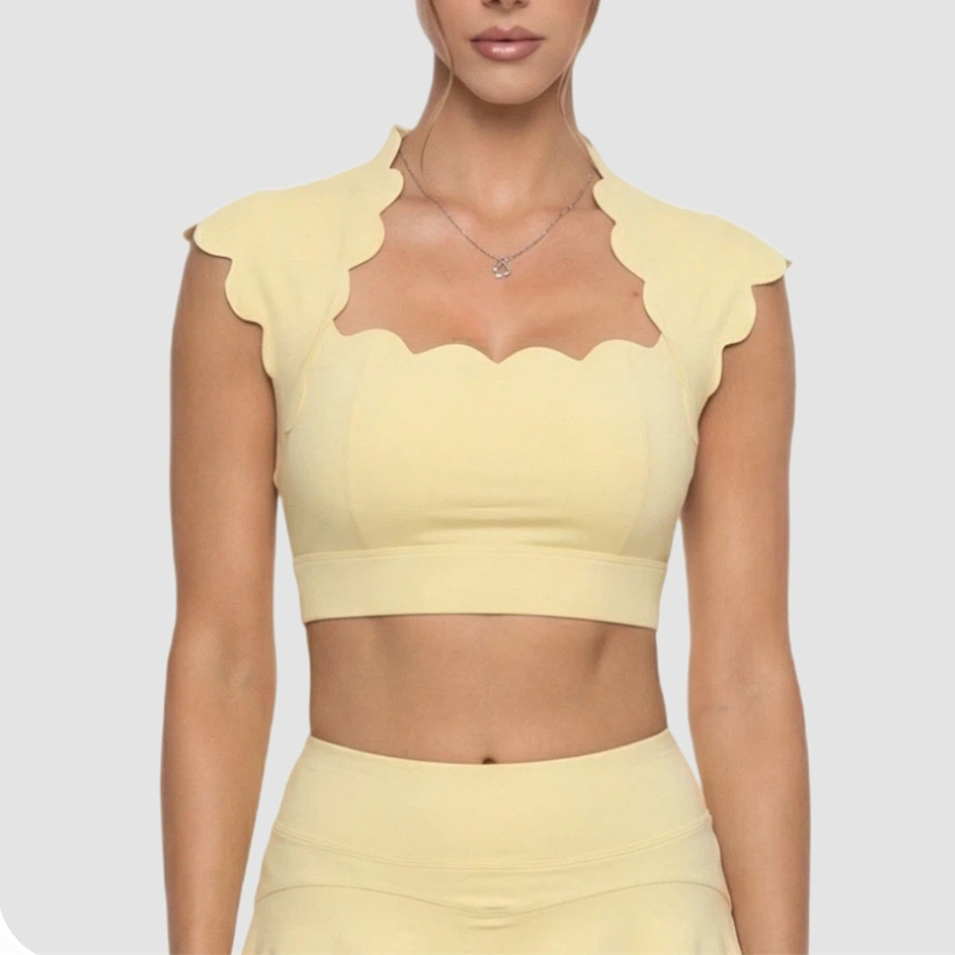 Running Gear For Women - Pad Wavy Women Sports Vest Yoga