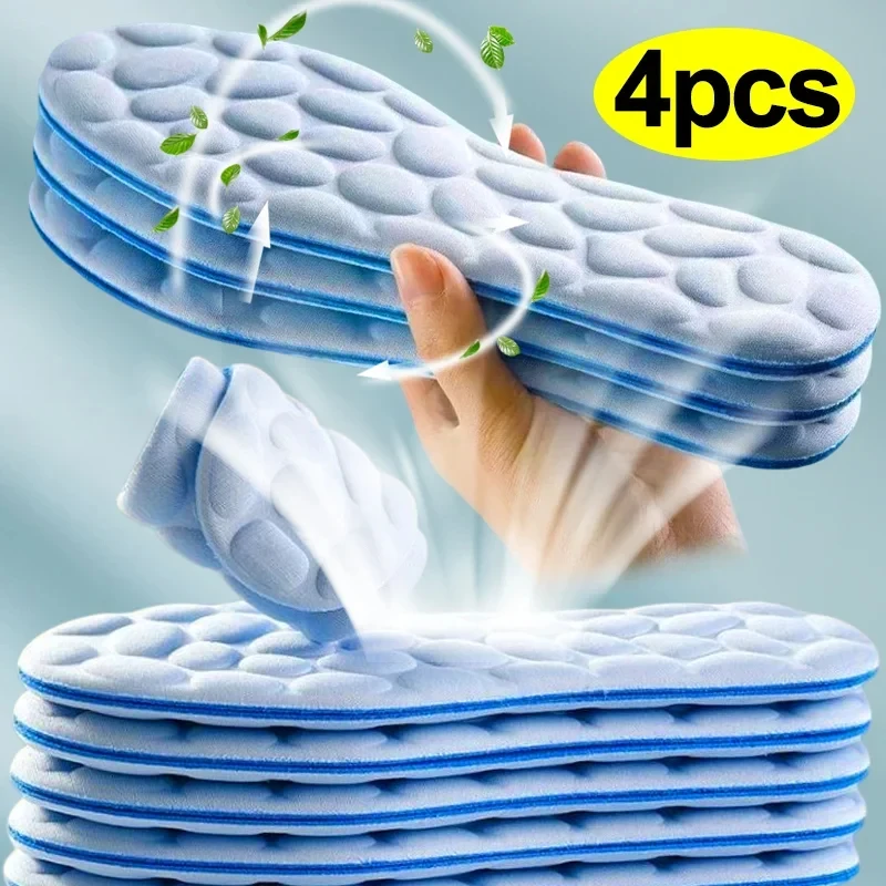 Running Gear For Women - 2/4pcs Soft Massage Memory Foam Insoles