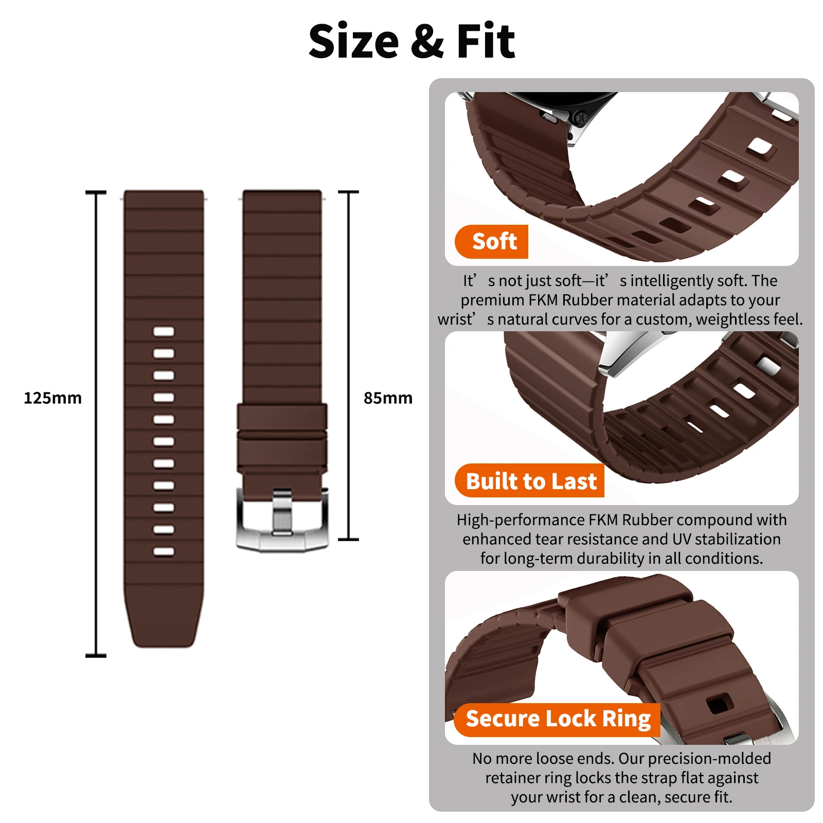 22mm Sports Rubber Band For Hu - Runners Gear ulasan dan harga