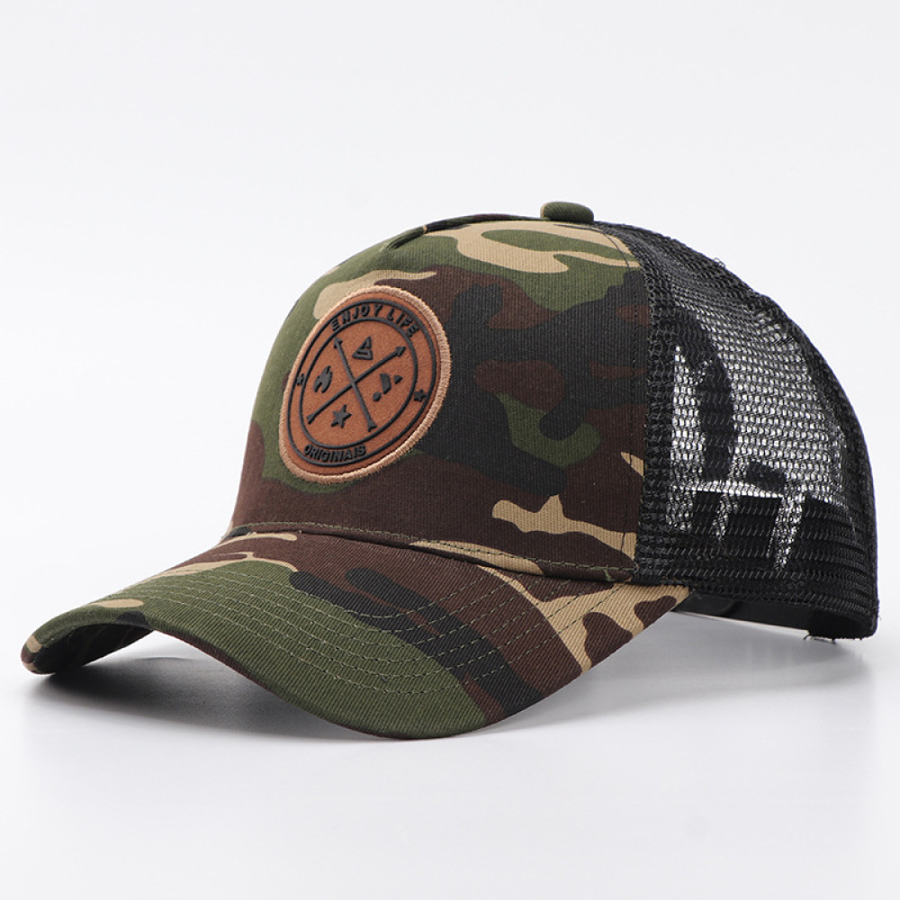 Casual Camo Patchwork Mesh Cap - Running Cap Mesh ulasan dan harga