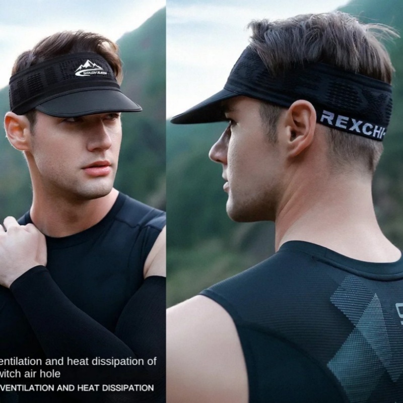 Summer Top Empty An-ti UV Tenn - Running Cap Mesh ulasan dan harga