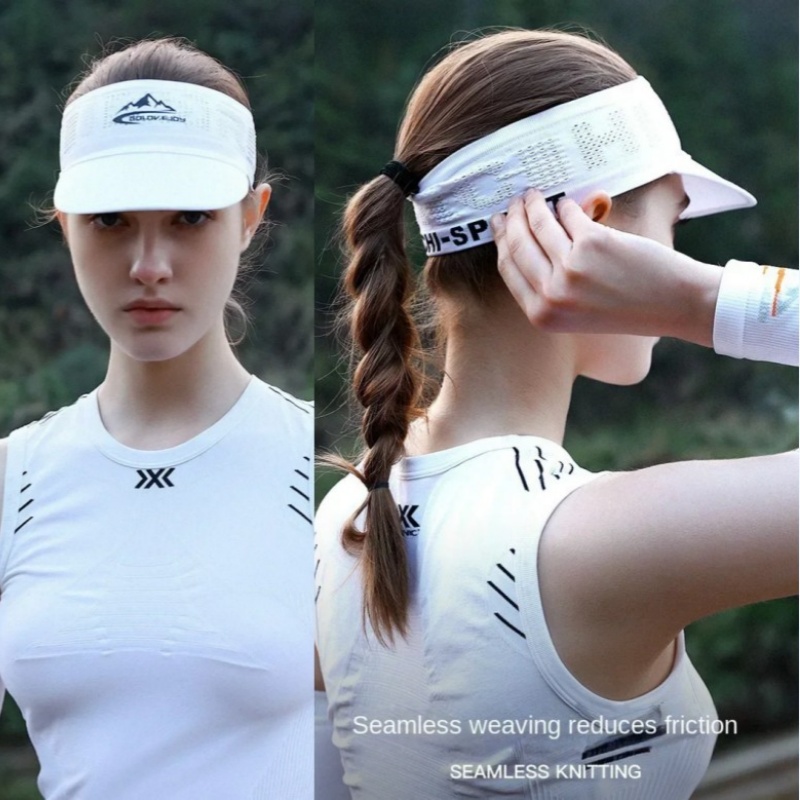 Summer Top Empty An-ti UV Tenn - Running Cap Mesh ulasan dan harga