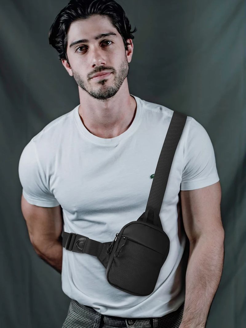 Casual Men Shoulder Chest Bag  - Running Gear To Hold Phone ulasan dan harga