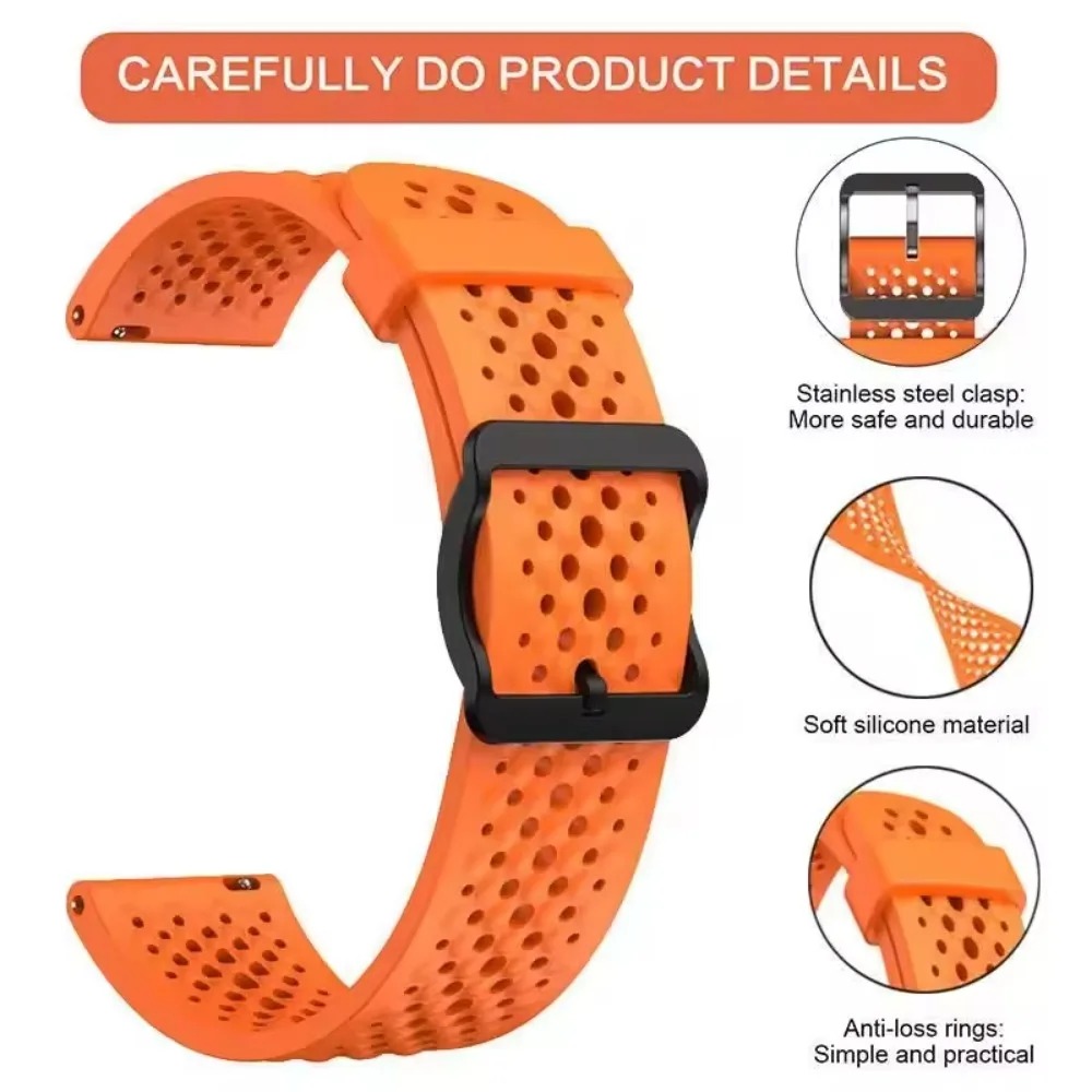 20/22mm Silicone Strap for Hua - Runners Gear ulasan dan harga
