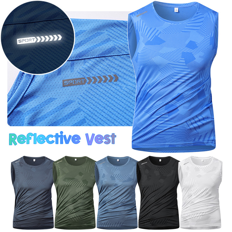 Man Running Reflective Vest Su - Running Gear Reflective ulasan dan harga