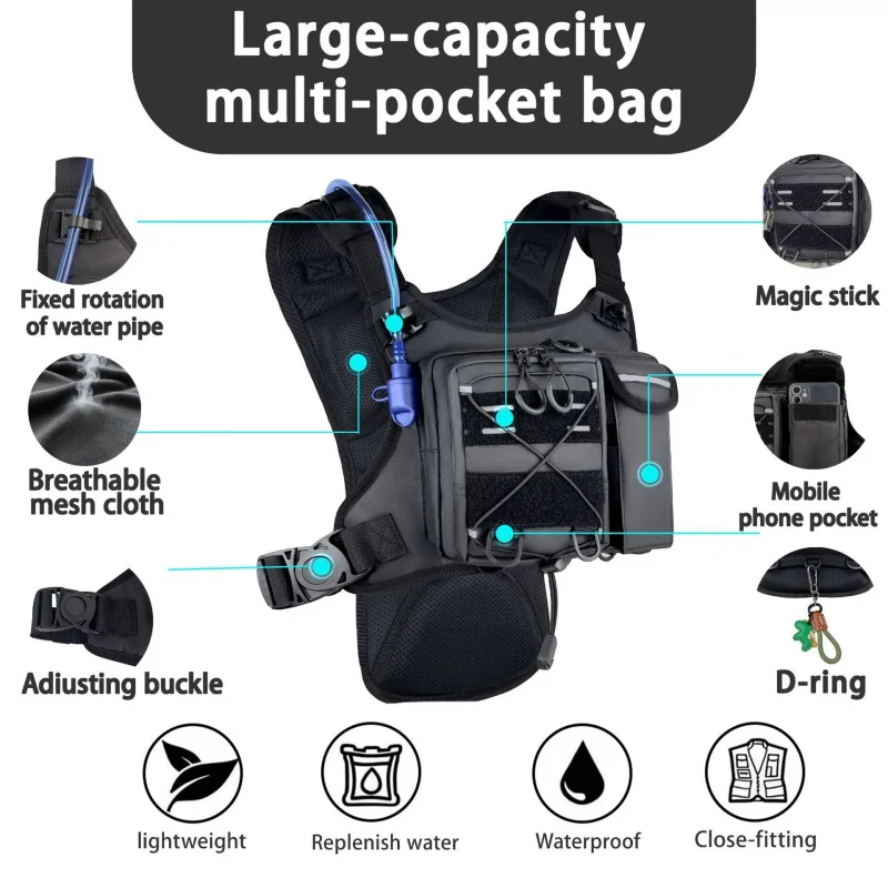 ​High-Quality Tactical Vest Ch - Running Gear Reflective ulasan dan harga