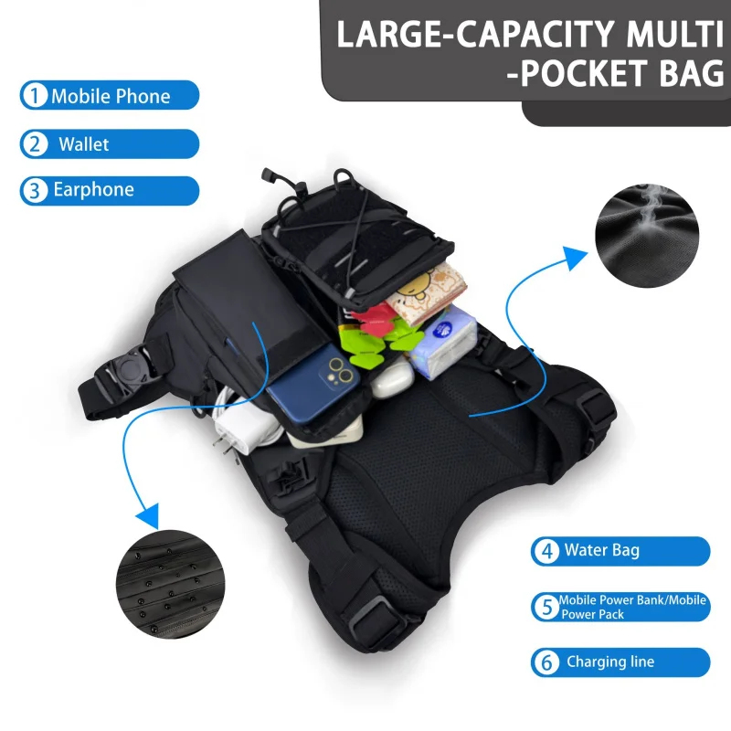​High-Quality Tactical Vest Ch - Running Gear Reflective ulasan dan harga