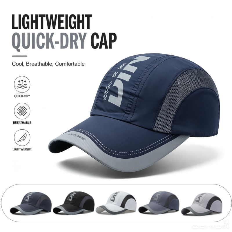 Quick Dry Sport Cap Men Lightw - Running Cap Mesh ulasan dan harga