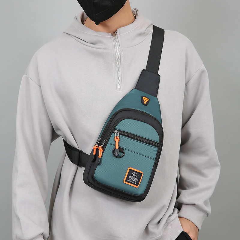 Casual Men Chest Bag Nylon Sma - Running Gear To Hold Phone ulasan dan harga