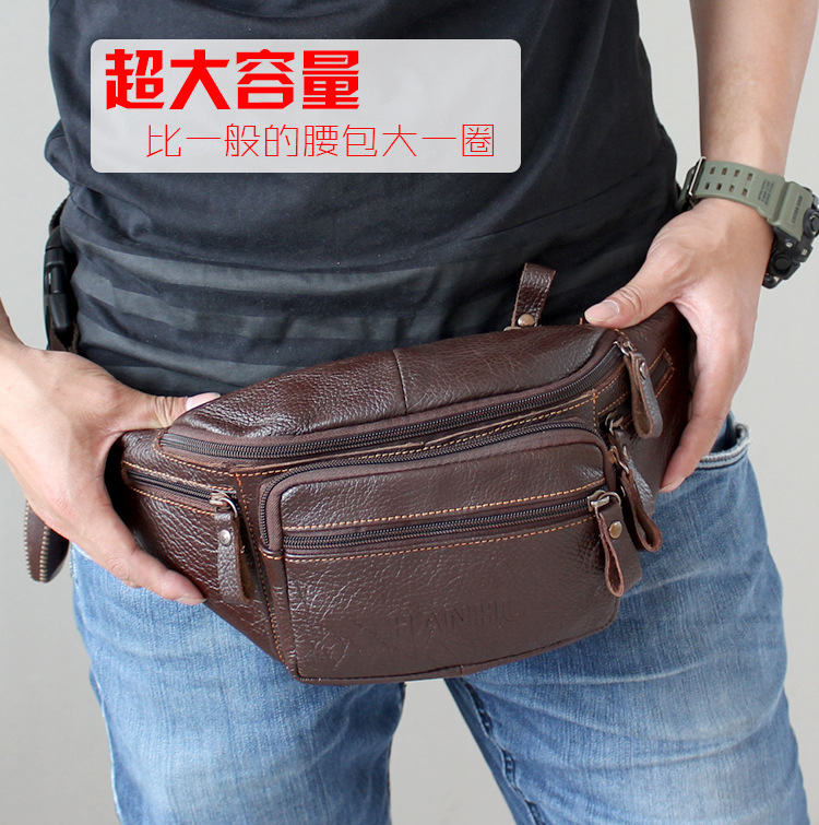 Genuine Cowhide Leather Waist  - Running Gear To Hold Phone ulasan dan harga