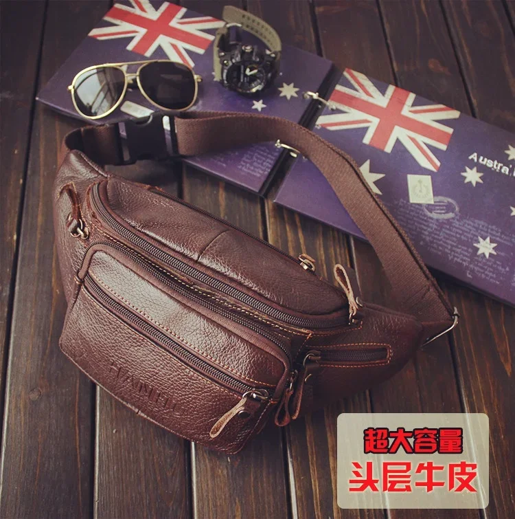 Genuine Cowhide Leather Waist  - Running Gear To Hold Phone ulasan dan harga