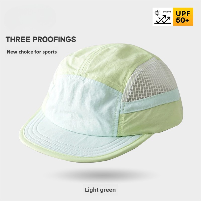 Color-Blocked Quick-drying Bas - Running Cap Mesh ulasan dan harga