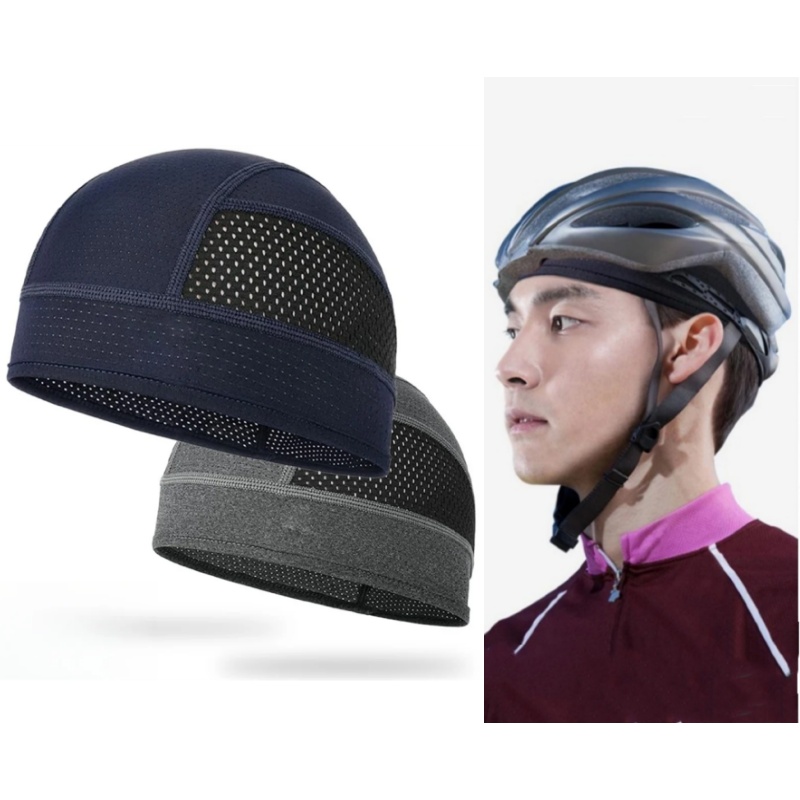Cycling Under Helmet Inner Cap - Running Cap Mesh ulasan dan harga