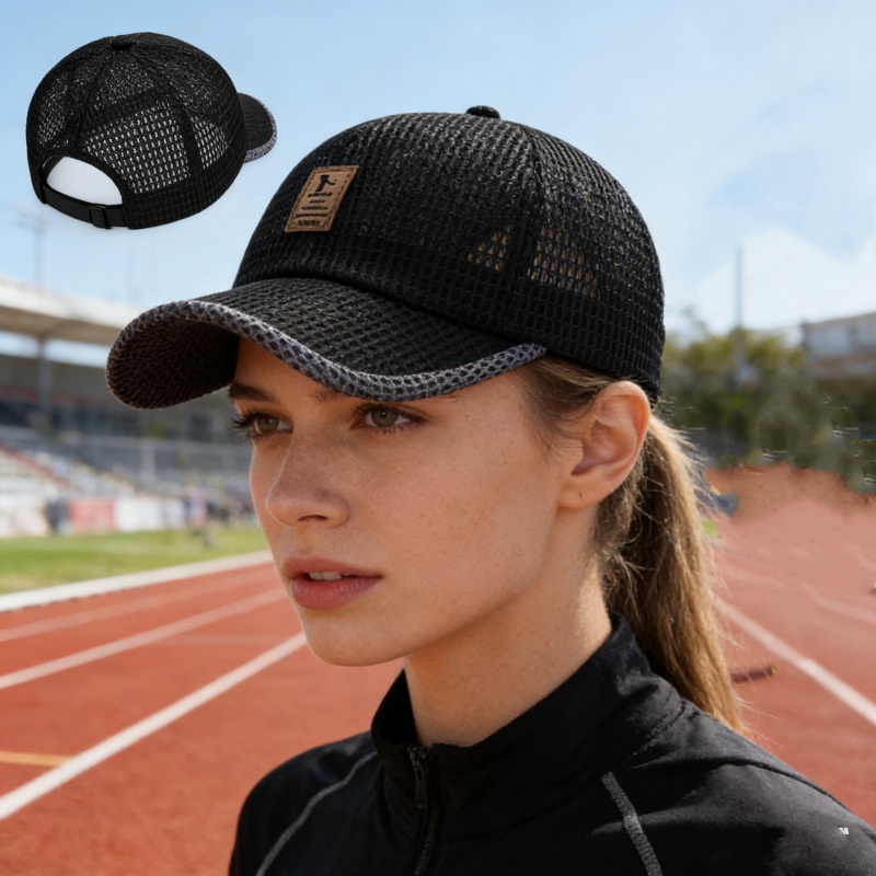 Letter Printed Breathable Mesh - Running Cap Mesh ulasan dan harga