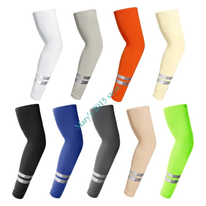 45cm Reflective Sun Arm Sleeve - Running Gear Outdoor ulasan dan harga