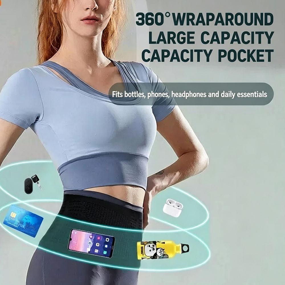 Running Waist Bag, High Elasti - Running Gear To Hold Phone ulasan dan harga