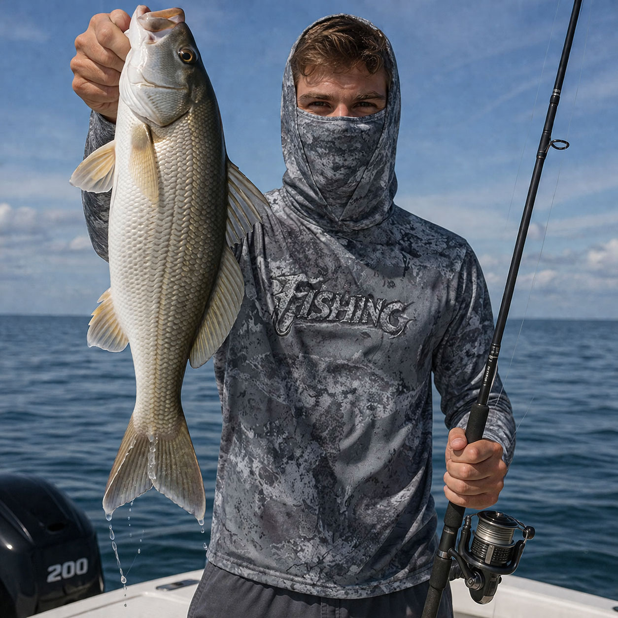 Fishing Hood Riding Tops Wear  - Running Gear Outdoor ulasan dan harga