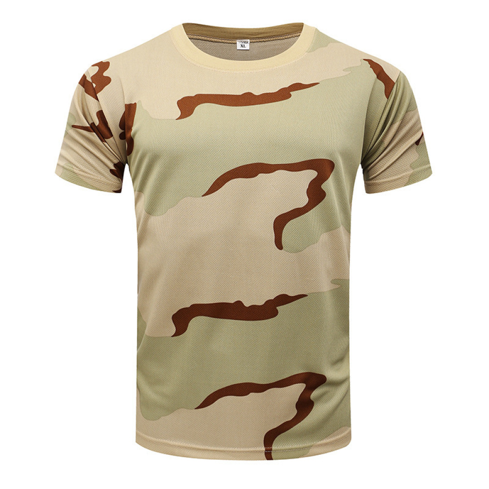 Short Sleeve Camouflage T Shir - Running Gear Outdoor ulasan dan harga