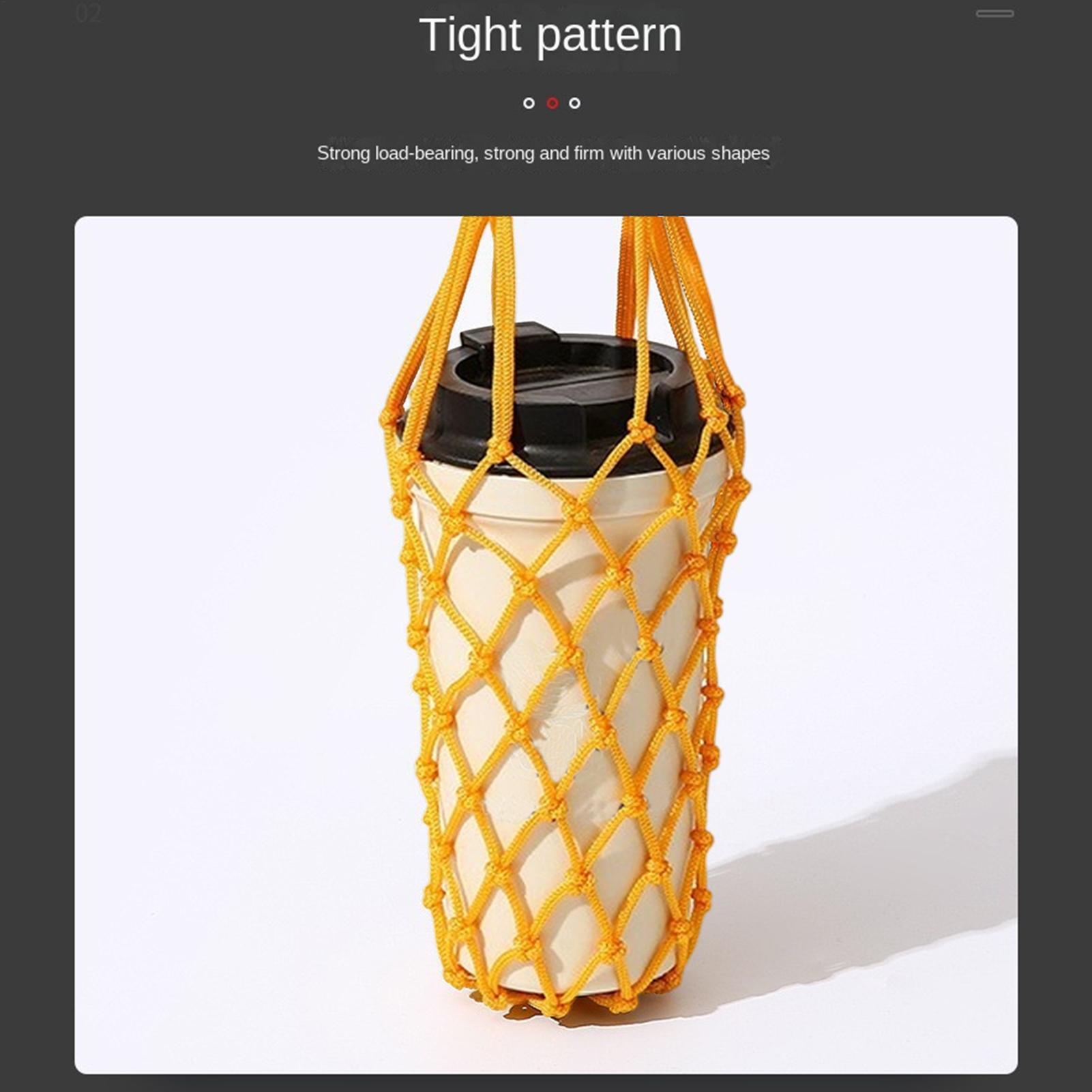 1pcs Water Bottle Bag Crochet  - Running Cap Mesh ulasan dan harga