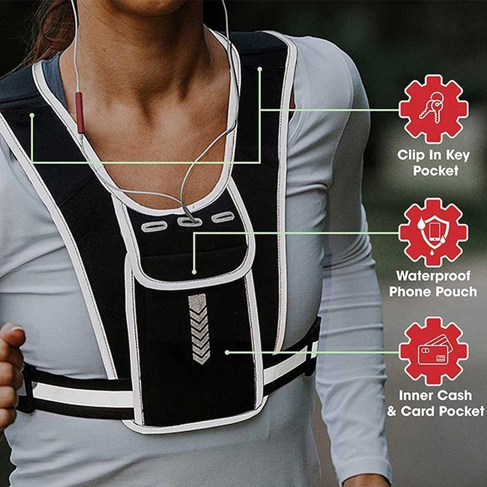 Running Vest Phone Holder for  - Running Gear Reflective ulasan dan harga