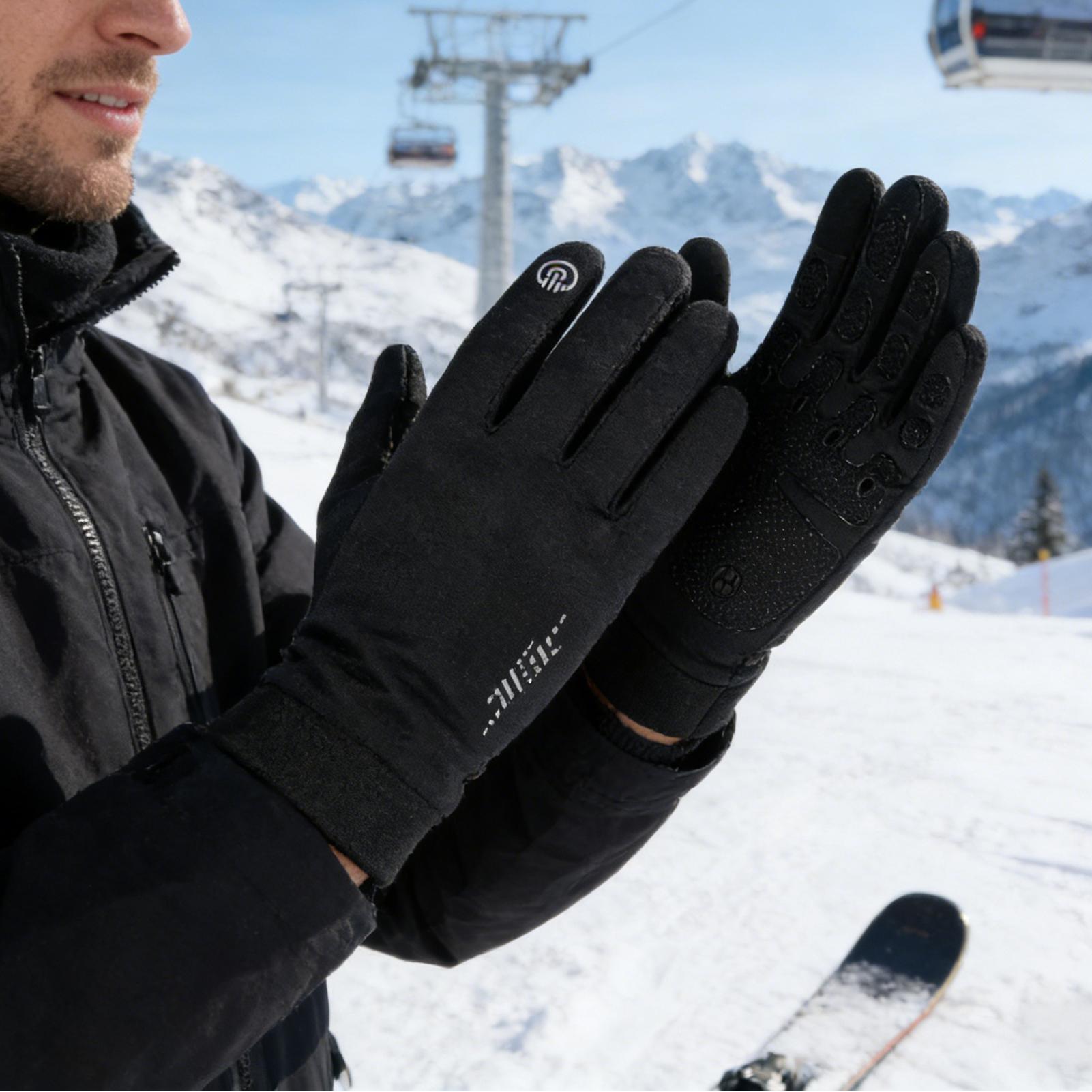 Winter Biking Gloves Full Fing - Running Gear For Cold Weather ulasan dan harga