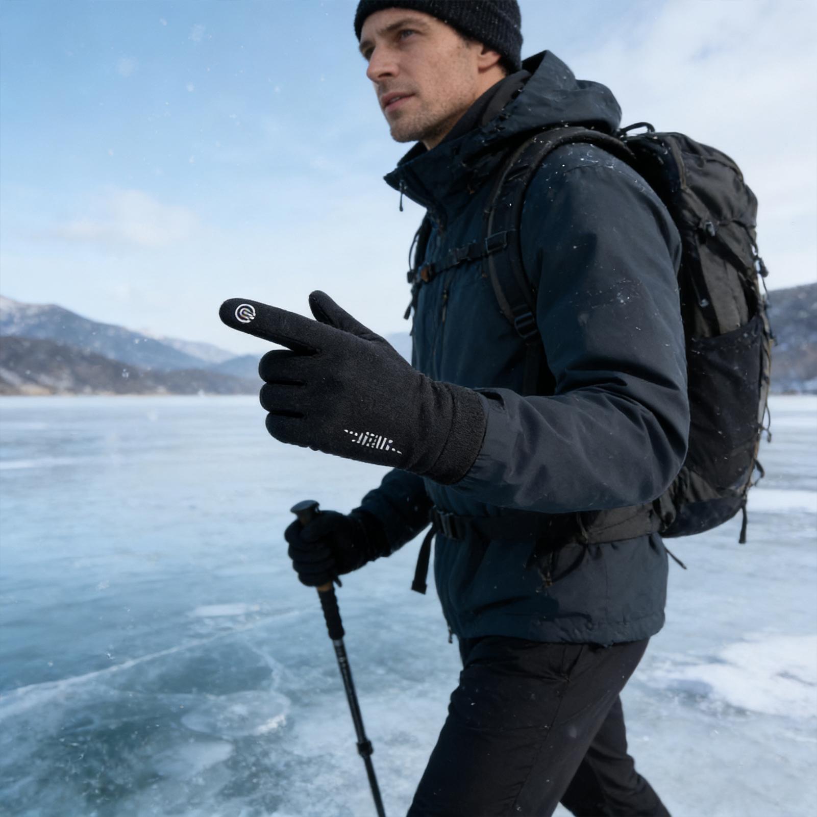 Warm Cycling Gloves Full Finge - Running Gear For Cold Weather ulasan dan harga